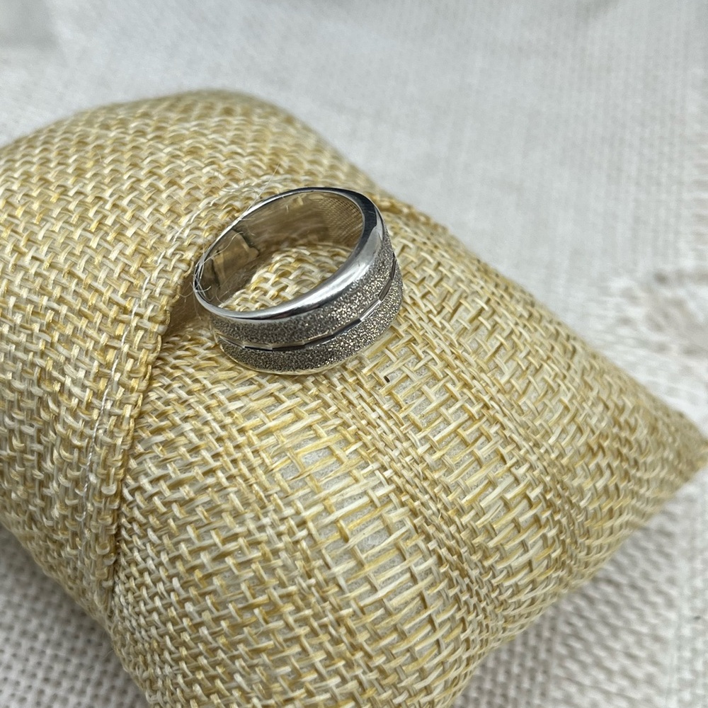 Vintage .999 Fine Silver Textured Band Ring – Size 5.75, Made in Costa Rica - Picture 13 of 16